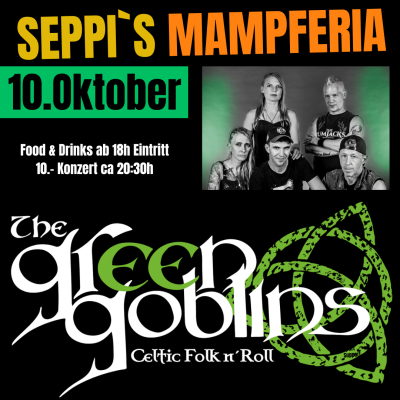 The Green Goblins Celtic Folk n' Roll Live in der Mampferia Indoor The Green Goblins Celtic Folk n' Roll Live in der Mampferia Indoor