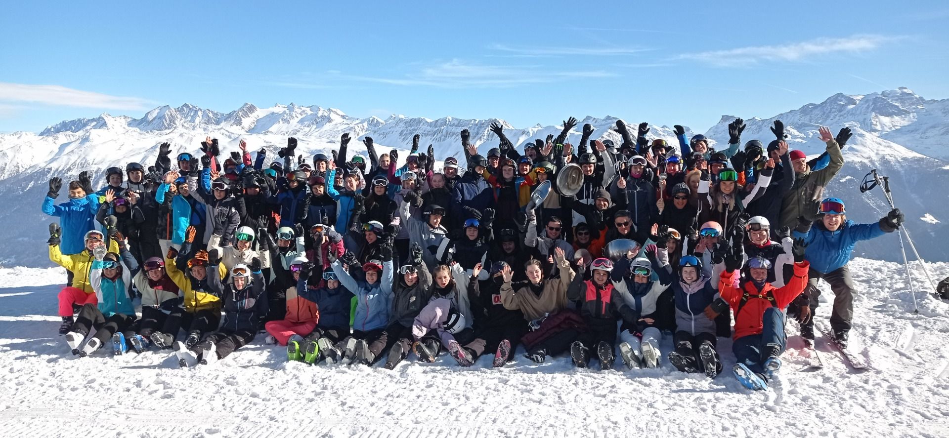 Gruppenfoto Skilager Fiescheralp 2023