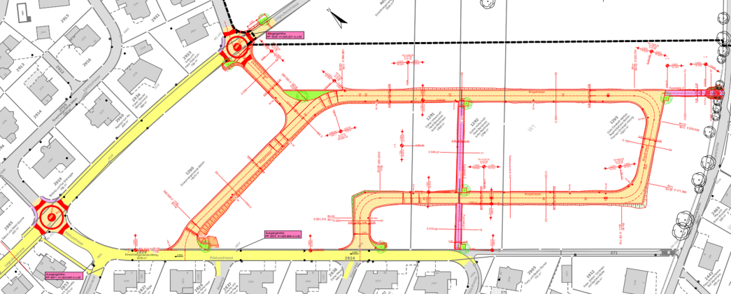 Situationsplan Erschliessung